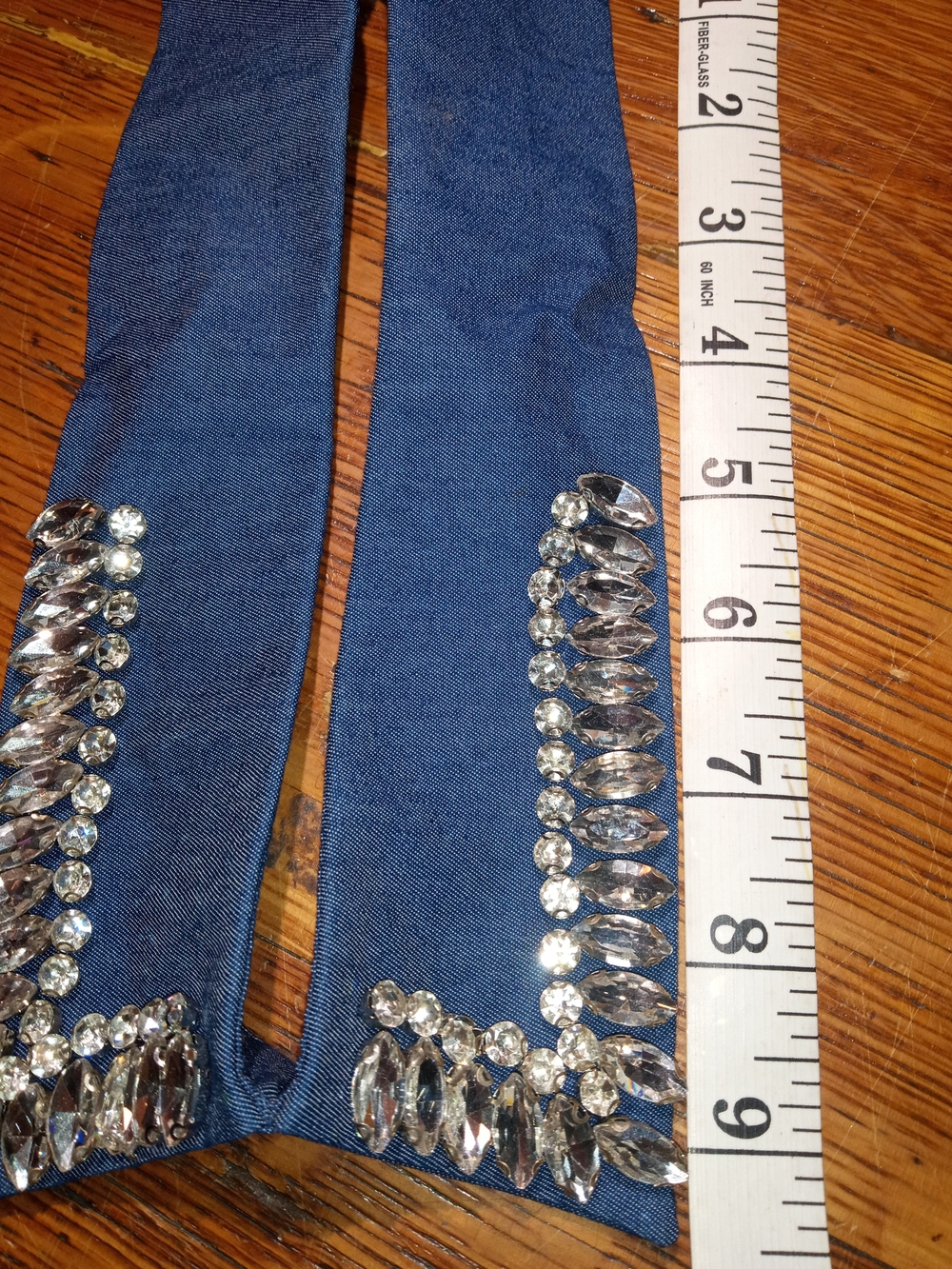 Blue Embellished Neck Collar